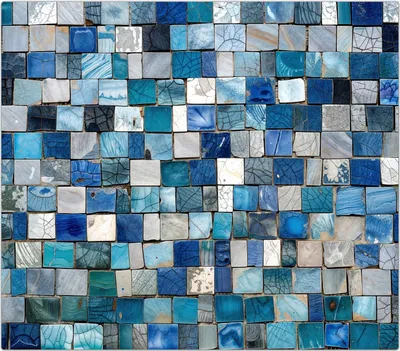 Produktbild von Spritzschutz Herdabdeckplatte Schneidebrett aus Glas Mosaikfliesenmuster 1-Teilig (60x52cm)