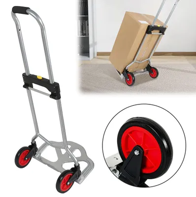Immagine prodotto di Carrello pieghevole Ikodm, carrello da trasporto, portata 60 kg, carrello per scale, trasporto su scale, carrello impilabile, carrello saliscale
