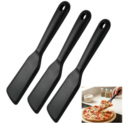 Image de Ensemble de spatules en silicone - 3 pièces - Résistant à la chaleur et antiadhésif, idéal pour la cuisine et la pâtisserie
