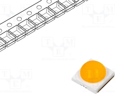 Produktbild von 1x Leistungsdioden 130° beteinfarben (PC amber)  1000mA PK2N-4LPE-SASD LED-Leistun