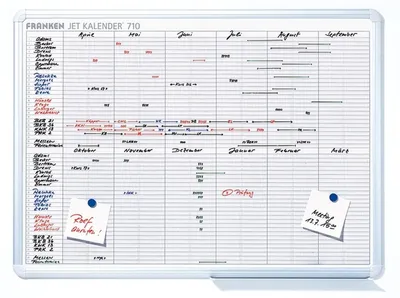 Image de JetKalender 710 24 projets / personnes Aperçu annuel 90 cmx60 cm
