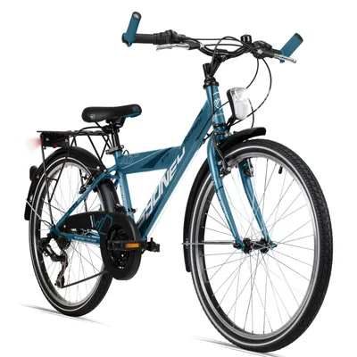 Produktbild von Bergsteiger Sydney 24 Zoll Kinderfahrrad, geeignet für 8, 9, 10, 11 Jahre, StVZO, Shimano 6 Gang-Schaltung, Jungen-Fahrrad mit Dynamo-Licht