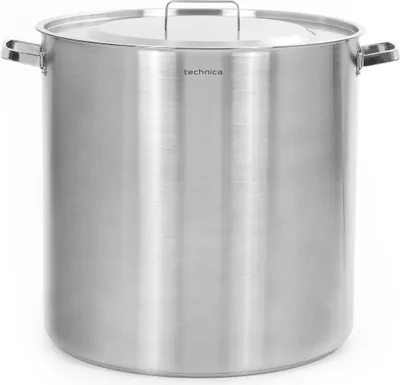 Produktbild von TECHNICA Hoher Topf 98,2L | 50 cm | Edelstahldeckel | Edelstahl Induktion Kochtopf