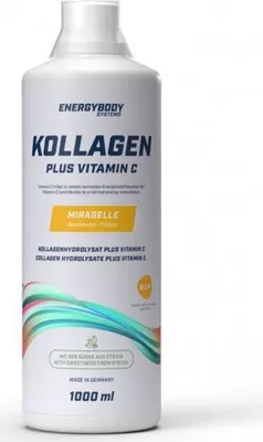 Produktbild von Energybody Kollagen 1 Liter Flasche Mirabelle