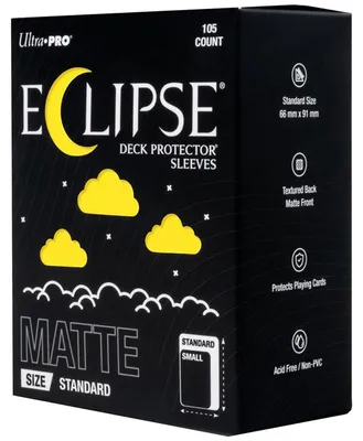 Imagen del producto de 105 fundas protectoras mate estándar ECLIPSE® (66x91 mm)