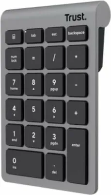 Image de TRUST Trust Xalas clavier numérique Ordinateur portable/PC RF sans fil Argent