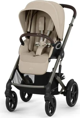 Produktbild von Cybex Talos S Lux Kinderwagen - inkl. Snogga Fußsack, Farbe:Almond Beige