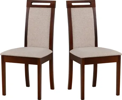 Produktbild von LeafDesign Esszimmerstühle Holz - Stuhl Buche Massiv - Stühle Esszimmer 2er Set - Holzstuhl - Esstischstühle -Küchenstühle 2er Set, ROMA 6, nussbaum