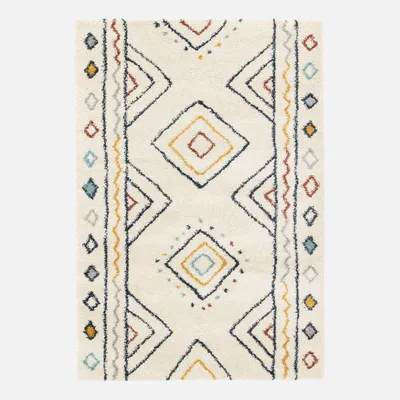 Produktbild von sweeek - Innenteppich im Berber-Stil creme, blau und orange