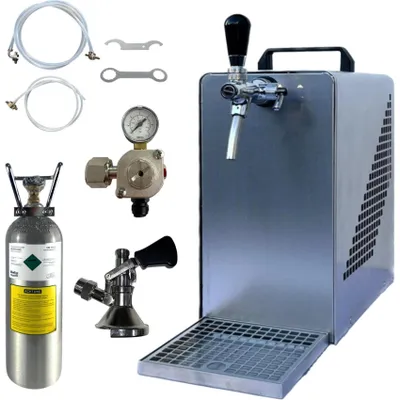 Produktbild von Bierkühler BieTal® Bierzapfanlage 30 L/h KOMPLETTSET - KEG Typ A - 2 Kg CO2