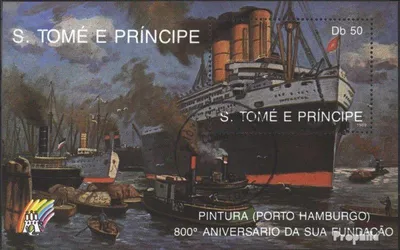 Produktbild von Briefmarken Sao Tome e Principe 1989 Mi Block201 (kompl.Ausg.) gestempelt Schiffahrt