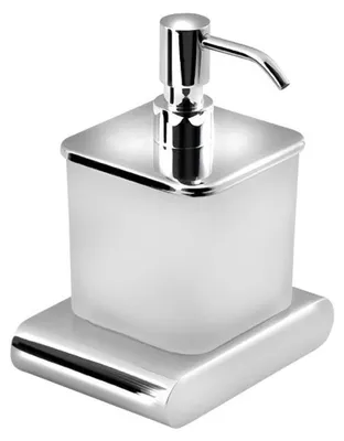 Immagine prodotto di Sapho Flori - Distributore di sapone con supporto, vetro al latte, cromo RF019