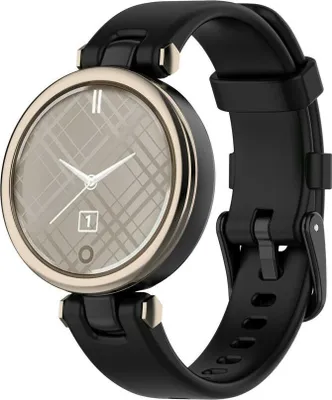 Produktbild von Silikon-Smartwatch-Armband – Passend für Garmin Lily Silikonarmband – Schwarz – Strap-it Uhrenarmband / Armband
