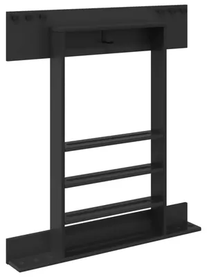 Image de vidaXL Support pour billard, en bois composite, 93 x 12 x 103 cm, noir