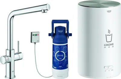 Obrázek produktu pro GROHE Red Duo, Standardní, Chrom, Páková rukojeť, Samostarný, Typ L, Keramický