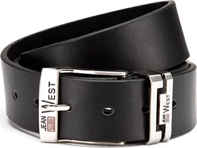 Produktbild von Gil Herren Jeans Anzug Gürtel Männer Schnalle Wechsel Belt Gurt Riemen 30425 Schwarz 125 cm