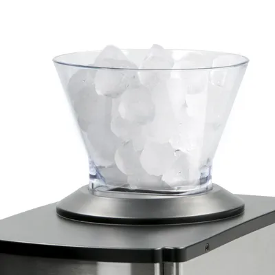 Produktbild von Gastronoma 21114 - Eiscrusher mit großem Einfülltrichter, crusht bis zu 1 Kilogramm Eis pro Minute - Gehäuse aus rostfreiem Stahl