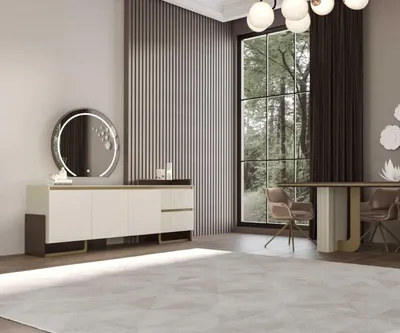 Immagine prodotto di Elegante consolle con specchio e illuminazione integrata