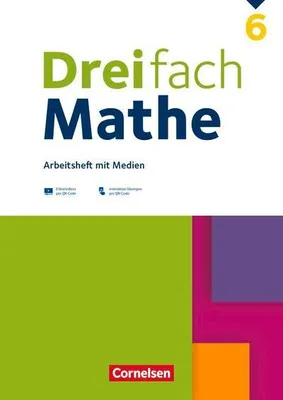 Obrázok produktu pre Dreifach Mathe 6. Schuljahr - Ausgabe 2021 - Arbeitsheft mit Medien und Lösungen