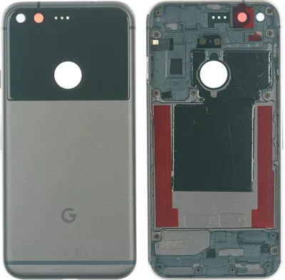 Produktbild von Gehäuse Rückseite für Google Pixel, Schwarz