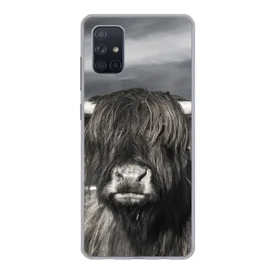 Produktbild von MuchoWow® Handyhülle Schutzhülle Hülle für Samsung Galaxy A71 Schottischer Highlander - Tiere - Hörner Silikon Softcase Handy Hülle - Kartenbesitzer