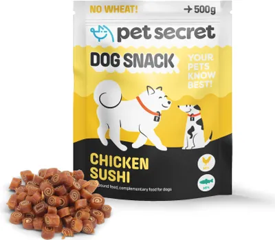 Zdjęcie produktu dla Treserki przysmaki smaczki dla psa sushi kurczak 500 g