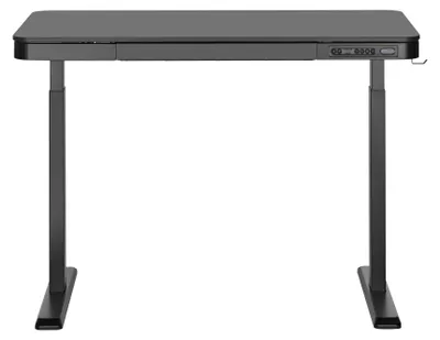 Produktbild von Elektrischer Stehschreibtisch – 120x60 cm – Schwarz – Mit Schublade und USB-Anschlüssen