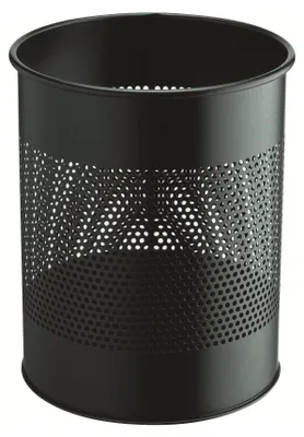 Produktbild von Durable 3310 01 Papierkorb Metall rund 15 Liter, P 165 mm, schwarz
