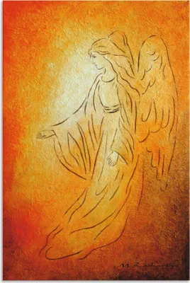 Produktbild von ARTland Wandbild Alu für Innen & Outdoor Engel der Heilung - Engelkunst Größe: 40x60 cm