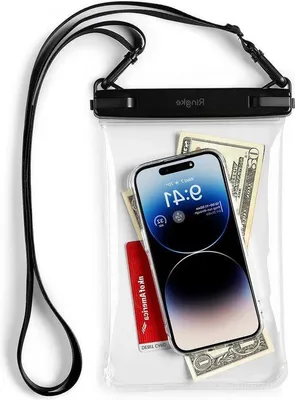 Produktbild von Famanu Unterwasser Tasche - Rahmenlose wasserdichte Smartphone-Hülle mit Lanyard