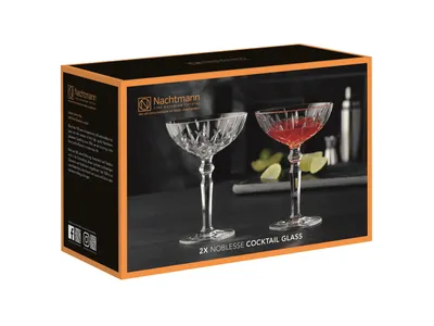 Obrázok produktu pre Nachtmann Noblesse, Kokteilové poháre, 180 ml, Sklo, Priehľadná, 2 kusov, 74 mm