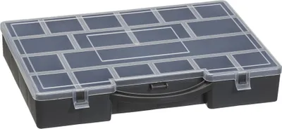 Produktbild von plast team Sortimentskasten HOBBY BOX LARGE grau