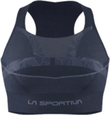 Sport-BH "Focus II Top W" von La Sportiva in Schwarz; ideal für Damen-Funktionswäsche.