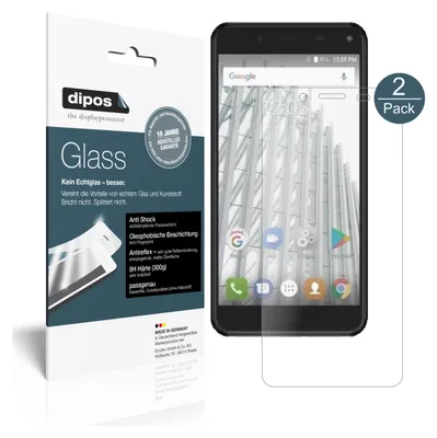 Produktbild von 2x Schutzfolie für Walton Primo HM4i matt - Anti-Shock 9H Folie dipos Glass