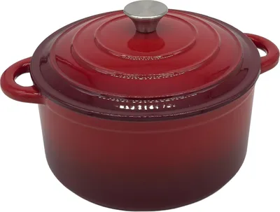Produktbild von Emaillierter Gusseisentopf, Durchmesser 26 cm, für Kochen und Schmoren