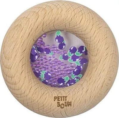 Image de Petit Boum Jouet Sensoriel - Bois - Donut - Aubergines