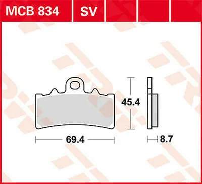 Immagine prodotto di TRW Set di pastiglie freno MCB834 390 RC KTM IS RC G310R 5R31 401 Svartpilen HQV401 MTX125RW Caballer