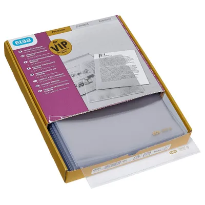 Zdjęcie produktu dla Elba 100461018, Konwencjonalny folder na dokumenty, A4, PCW, Przezroczysty, 217 mm, 15 mm