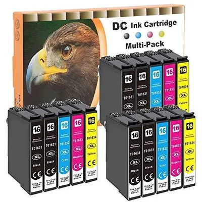 Zdjęcie produktu dla Wkłady atramentowe zamiennik epson 16 16XL do wf 2750 wf 2760 zestaw 15 szt
