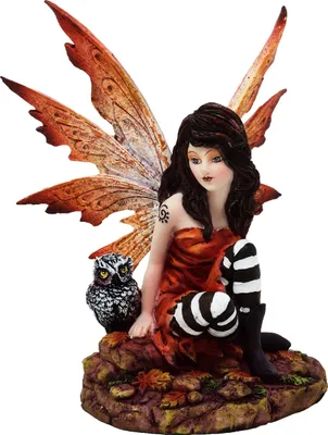 Produktbild von Wunderschöne Elfe mit Babyeule - Fairy, Eule, Herbst