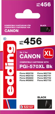 Produktbild von edding Tintenpatrone EDD-456 schwarz Canon PGI 570XL