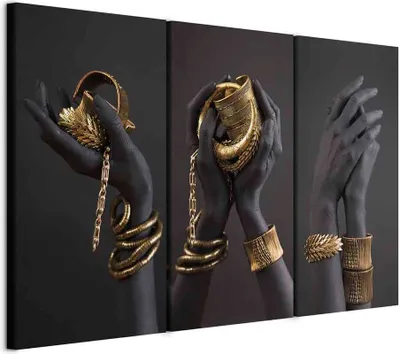 Produktbild von Vlies Leinwandbild - Midass Touch (3 Parts) 90x60 cm Menschen h-B-0134-b-e