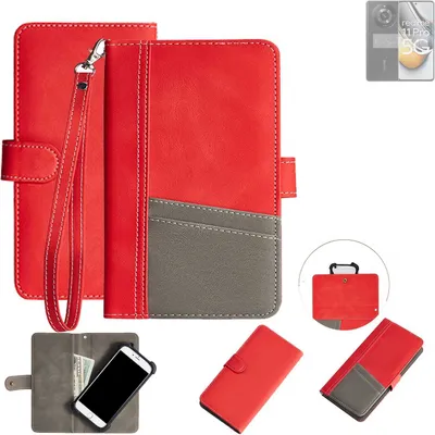 Produktbild von K-S-Trade Handy Schutzhülle kompatibel mit Realme 11 Pro Hülle Portemonnee Brieftasche Klapphülle Kartenfächer Flip Wallet Case Etui