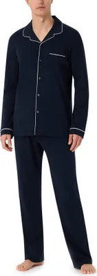 Produktbild von Schiesser Herren Pyjama lang 60  dunkelblau Stück