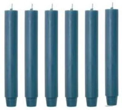 Produktbild von Cactula Stabkerzen – Petrol – 6 Stück – 18 cm – Ø 2,6 cm