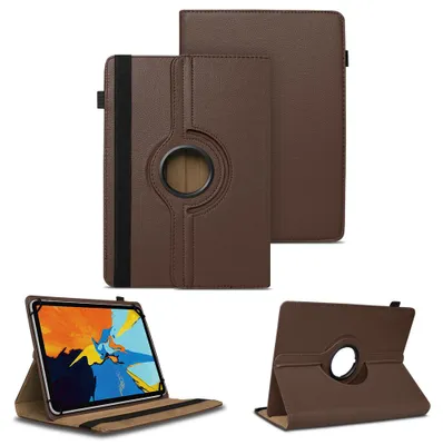 Produktbild von Schutzhülle für Oukitel OT8 OT9 OT11 OT12 Tablet Hülle Tasche 360 Grad DrehbarFarben:Braun