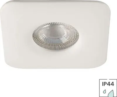 Produktbild von 10er-Set Bad-Einbaustrahler Marina | IP44 | Quadratisch | Weiß