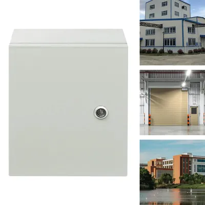 Produktbild von Verteilerkasten - Elektrischer Schaltschrank - IP50-55 wasserdicht - Wandmontage - Abschließbar mit 2 Schlüsseln - 25x15x30 cm - Grau