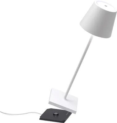 Produktbild von Zafferano Poldina Pro LED-Tischlampe aus Aluminium Weiß