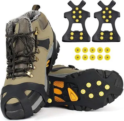 Produktbild von Famanu Schuhspikes 2 Stück - Rutschfeste Spikes für Winter und Eis